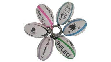 Rugby Ball Keyring